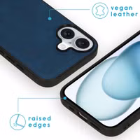 imoshion Entfernbare 2-1 Luxus Klapphülle für das Apple iPhone 16 - Blau