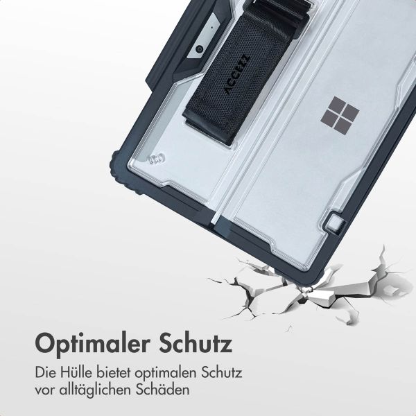 Accezz Robuste Hülle mit Ständer Microsoft Surface Go / Go 2 / Go 3 / Go 4 - Schwarz