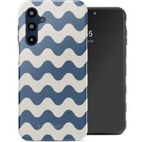 Selencia Vivid Tough Back Cover für das Samsung Galaxy A16 - Wave Vibes Classic Blue