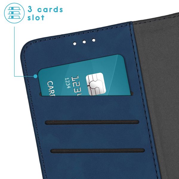 imoshion Entfernbare 2-1 Luxus Klapphülle für das Samsung Galaxy S25 Ultra - Blau