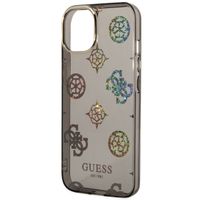 Guess Peony Glitter Back Cover für das iPhone 14 - Schwarz