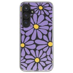 imoshion Design Hülle Samsung Galaxy S24 FE - Tropical Violet Flowers Connect