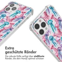 imoshion Design Hülle mit Band Apple iPhone 12 (Pro) - Jellyfish Watercolor
