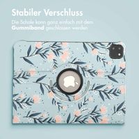imoshion 360° drehbare Design Klapphülle Apple iPad Pro 11 (2024) M4 - Flowers