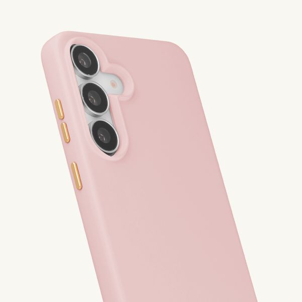 Selencia Rivièra Backcover mit MagSafe mit abnehmbaren Haken Samsung Galaxy S25 FE - Sorbet Pink