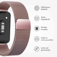 imoshion Magnetisches Milanaise Armband für das  Samsung Galaxy Fit 3 - Rosa