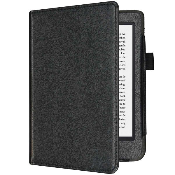 imoshion Vegan Leather Klapphülle Kobo Clara 2E / Tolino Shine 4 - Schwarz