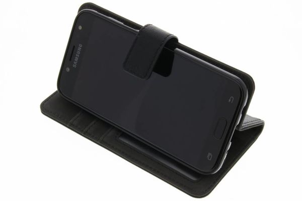 Luxus Schlangen TPU Klapphülle Silber Samsung Galaxy J5 (2017) - Schwarz