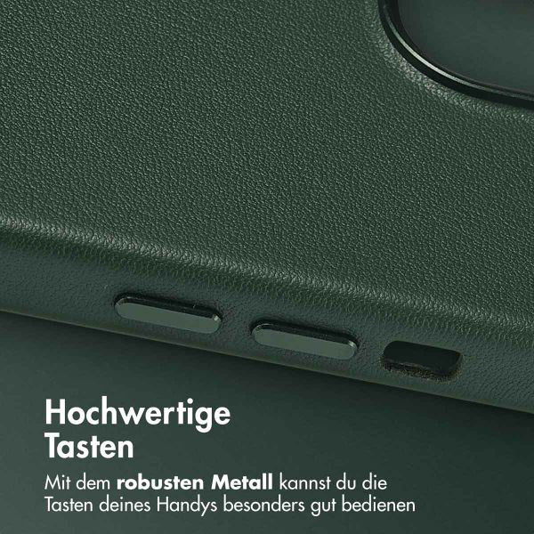 Accezz MagSafe Leather Backcover Apple iPhone 15 - Cedar Green