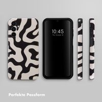 Selencia Vivid Tough Back Cover für das Samsung Galaxy A15 (5G/4G) - Art Wave Black