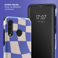 Selencia Vivid Tough Back Cover für das Huawei P30 Lite - Groovy Sapphire Blue