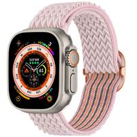 imoshion Elastische Nylonarmband für das Apple Watch Series 1 bis 10 / SE / Ultra (2) (44/45/46/49 mm) - Rosa