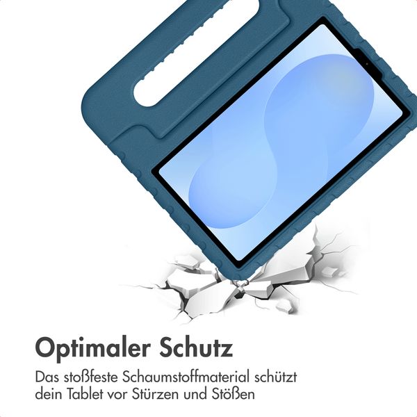 imoshion Schutzhülle mit Handgriff kindersicher Samsung Galaxy Tab A11 / A9 8.7 Zoll - Dunkelblau