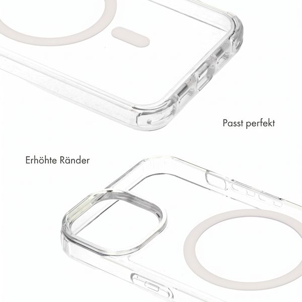 Selencia Rivièra MagSafe Backcover mit abnehmbarem Haken Apple iPhone 15 - Transparent
