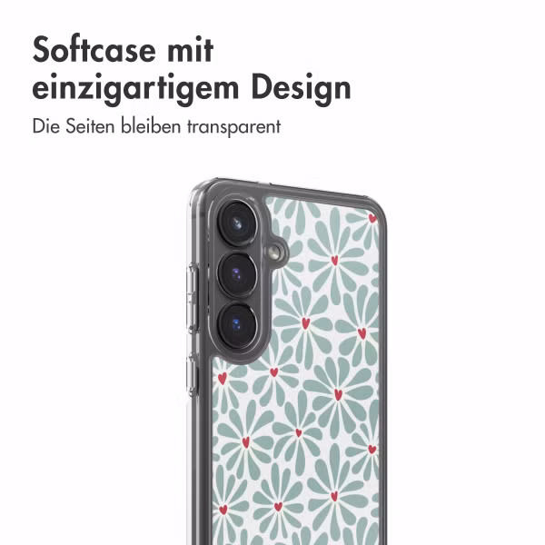 imoshion Design Hülle Samsung Galaxy S25 FE - Bloom Love Sage Green