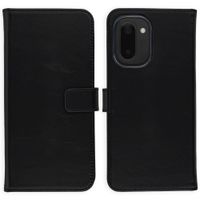 Selencia Echtleder Klapphülle OnePlus 15R - Schwarz