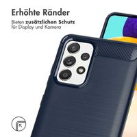 imoshion Brushed Back Cover für das Samsung Galaxy A52(s) (5G/4G) - Dunkelblau