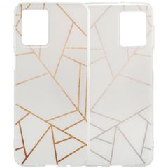 imoshion Design Hülle für das Motorola Moto G54 - White Graphic