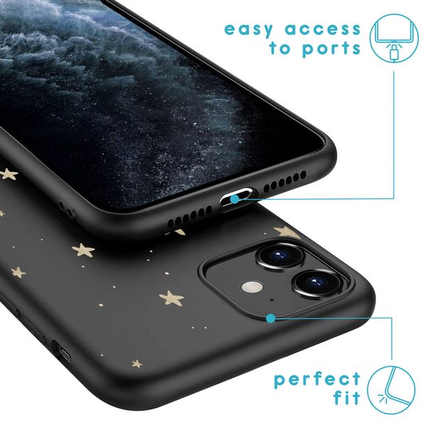 imoshion Design Hülle iPhone 11 - Stars Gold