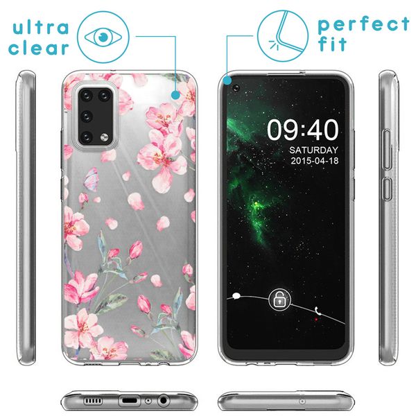 imoshion Design Hülle Samsung Galaxy A02s - Blume - Rosa