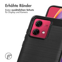 imoshion Brushed Back Cover Motorola Moto G84 - Schwarz