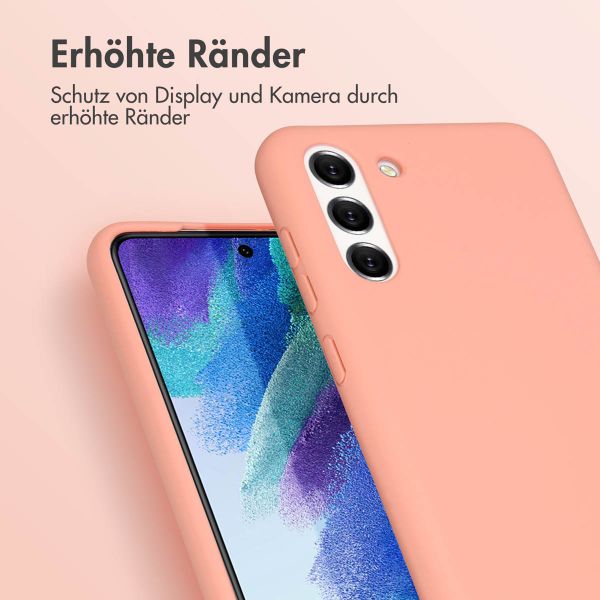 imoshion Color Backcover mit abtrennbarem Band Samsung Galaxy S21 FE - Peach