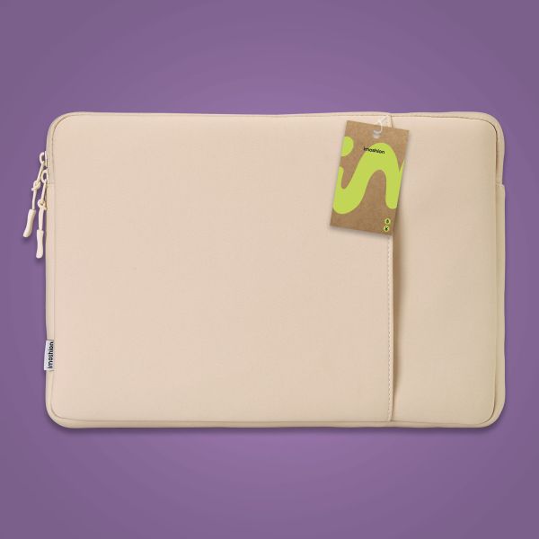 imoshion Laptop Hülle 13 Zoll - Laptop Sleeve mit Fach - Sandstone