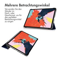 imoshion Trifold Klapphülle Apple iPad Air 11 Zoll (2025) M3 / (2024) M2 / Air 5 (2022) / Air 4 (2020) - Dunkelblau