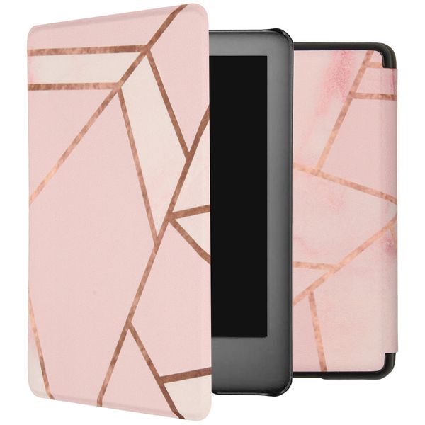 imoshion Design Slim Hard Case Sleepcover für das Amazon Kindle 10 - Pink Graphic