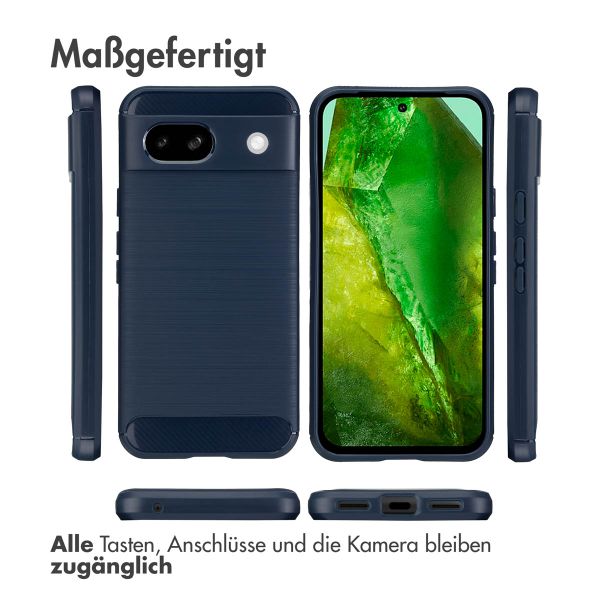 imoshion Brushed Back Cover für das Google Pixel 8a - Dunkelblau