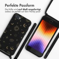 imoshion SilikonHülle design mit Band Apple iPhone SE (2022 / 2020) / 8 / 7 - Sky Black