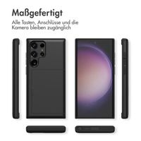 imoshion Backcover mit Kartenfach Samsung Galaxy S23 Ultra - Schwarz