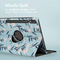 imoshion 360° drehbare Design Klapphülle Samsung Galaxy Tab S10 Plus / Tab S9 FE Plus / Tab S9 Plus - Flowers