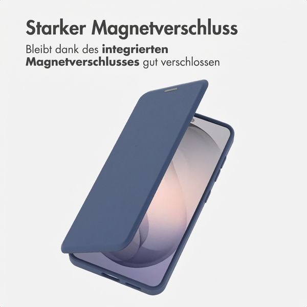 imoshion Transparente Bookcase mit MagSafe Samsung Galaxy S26 - Blau