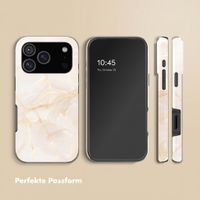 Selencia Vivid Back Cover Apple iPhone 18 Pro Max - Golden Beige Marble