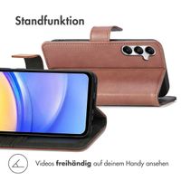imoshion Luxuriöse Klapphülle Samsung Galaxy A15 (5G/4G) - Braun