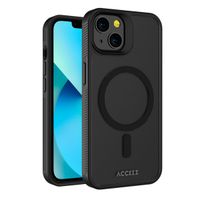 Accezz Rugged Frosted Back Cover mit MagSafe Apple iPhone 13 - Schwarz