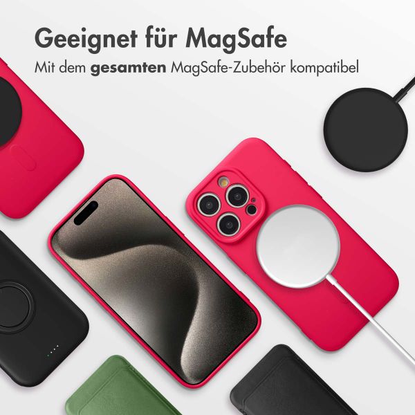 imoshion Color Back Cover mit MagSafe Apple iPhone 15 Pro - Neon Pink