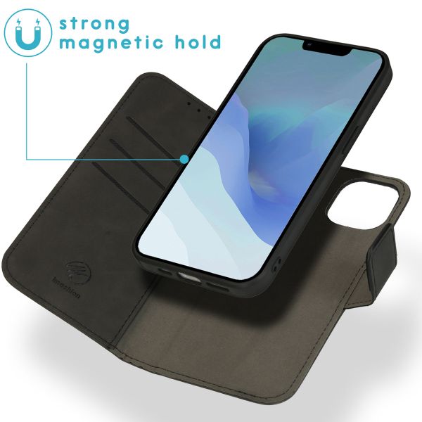 imoshion Entfernbare 2-1 Luxus Klapphülle Apple iPhone 14 - Schwarz