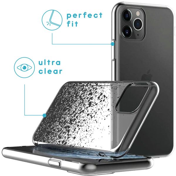 imoshion Design Hülle iPhone 11 Pro - Spritzer - Schwarz