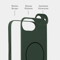 Accezz Grip Backcover mit MagSafe Apple iPhone 17e / 16e - Dunkelgrün