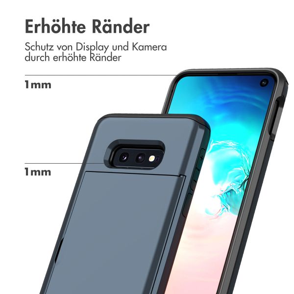 imoshion Backcover mit Kartenfach für das Samsung Galaxy S10e - Dunkelblau