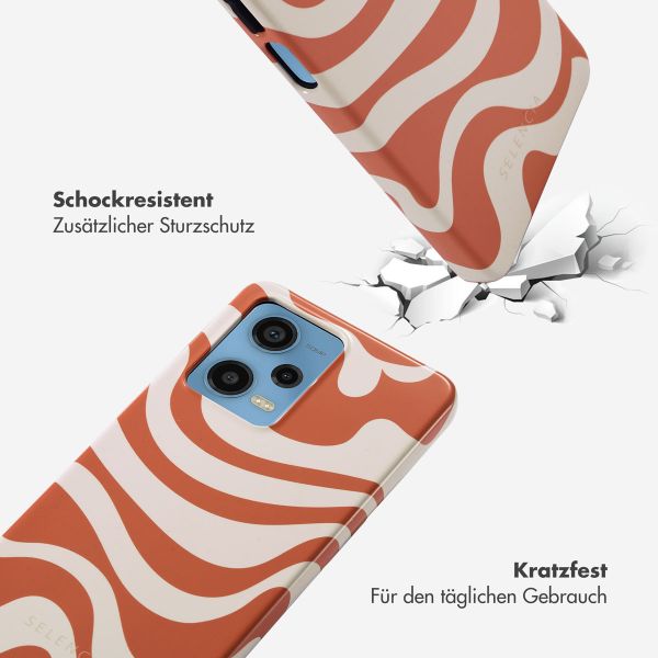 Selencia Vivid Tough Back Cover für das Xiaomi Redmi Note 12 Pro - Dream Swirl Orange