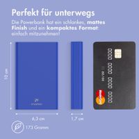imoshion Ultra Series Powerbank 10.000 mAh - Kobaltblau