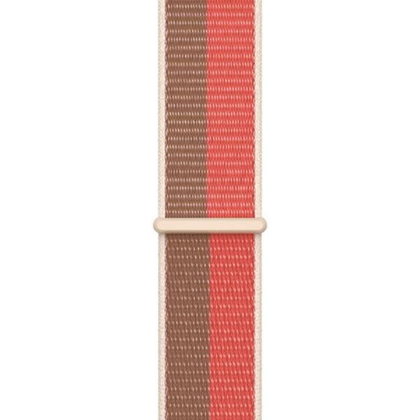 Apple Sport Loop Band für die Apple Watch Series 1-9 / SE - 38/40/41 mm / Series 10 - 42 mm - Pink Pomelo/Tan