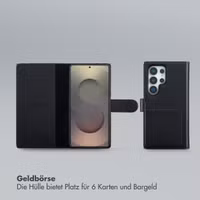 Selencia Olyn Abnehmbare Bookcase mit MagSafe Samsung Galaxy S25 Ultra - Schwarz