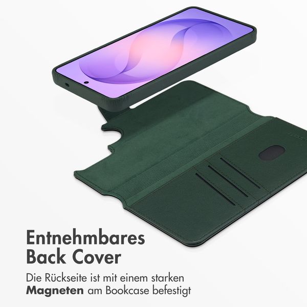 Accezz 2-in-1 Klapphülle aus Leder mit MagSafe Samsung Galaxy S26 Ultra - Cedar Green