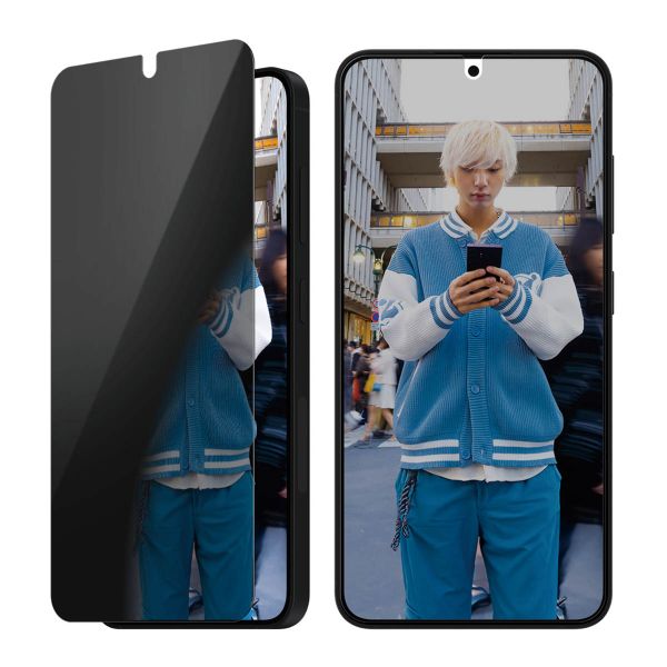 PanzerGlass Ultra Wide Fit Antibakterieller Screen Protector mit Sichtschutz inkl. Applikator Samsung Galaxy S25