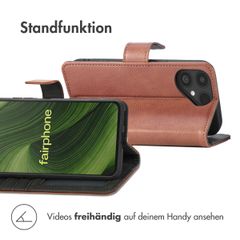 imoshion Luxuriöse Klapphülle Fairphone 6 - Braun