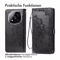 imoshion Mandala Klapphülle Xiaomi Redmi Note 14 Pro (4G) - Schwarz